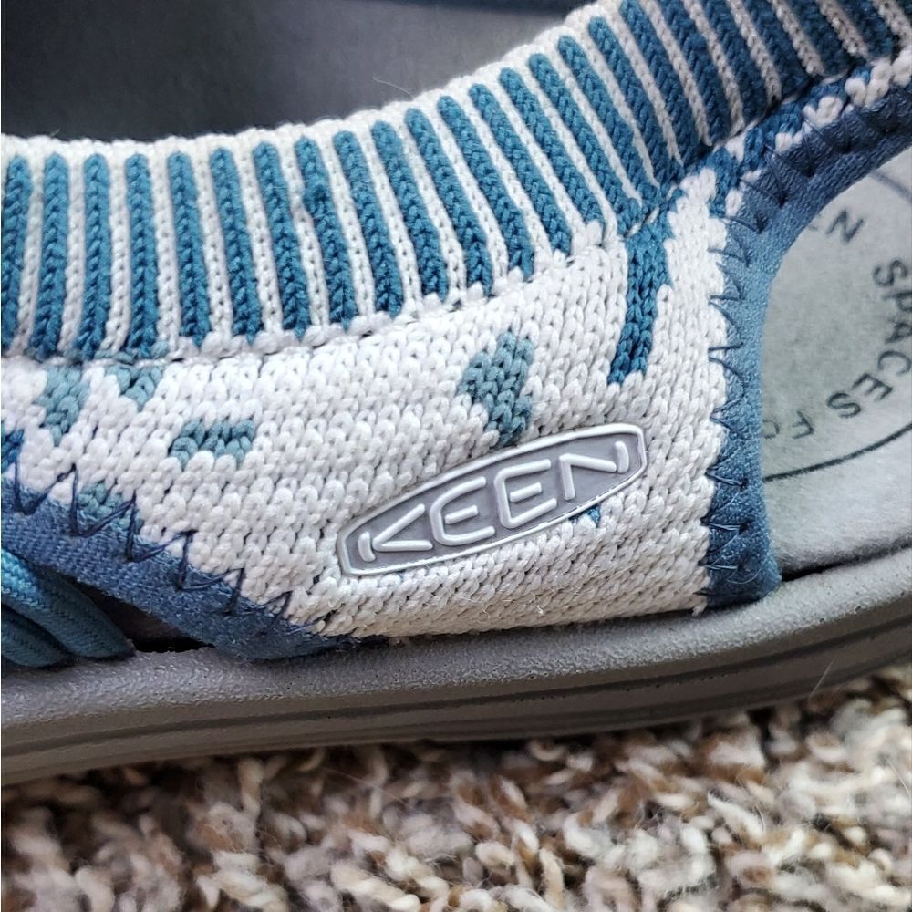 Keen Blue & White Slide on Shoes - Picture 6 of 7